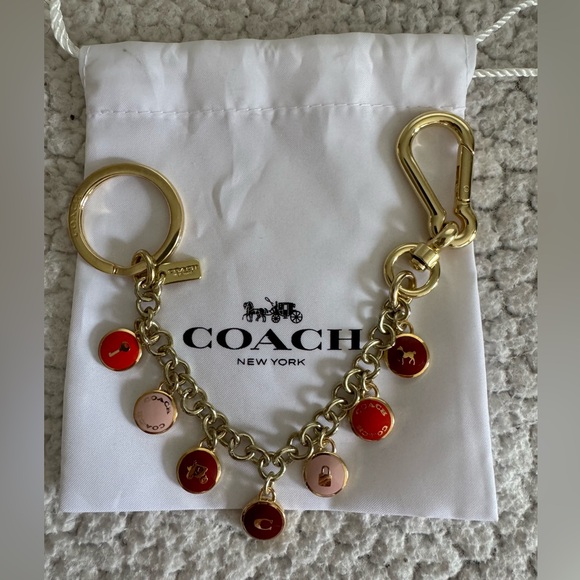 Coach Accessories - Coach Gold-tone Motif Chain Bag Charm
